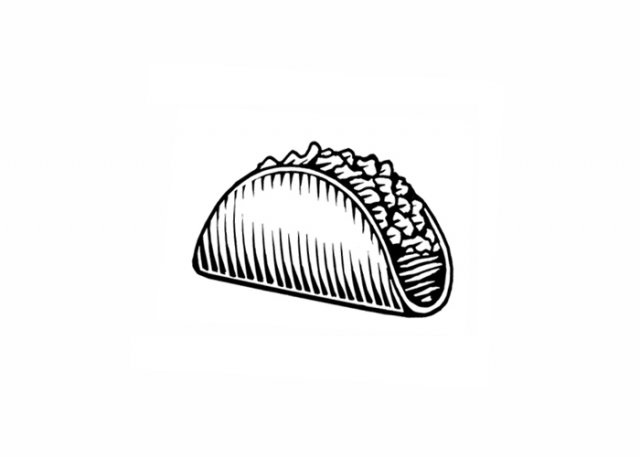 Taco-woodcut