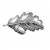 Oak-Leaf-Woodcut